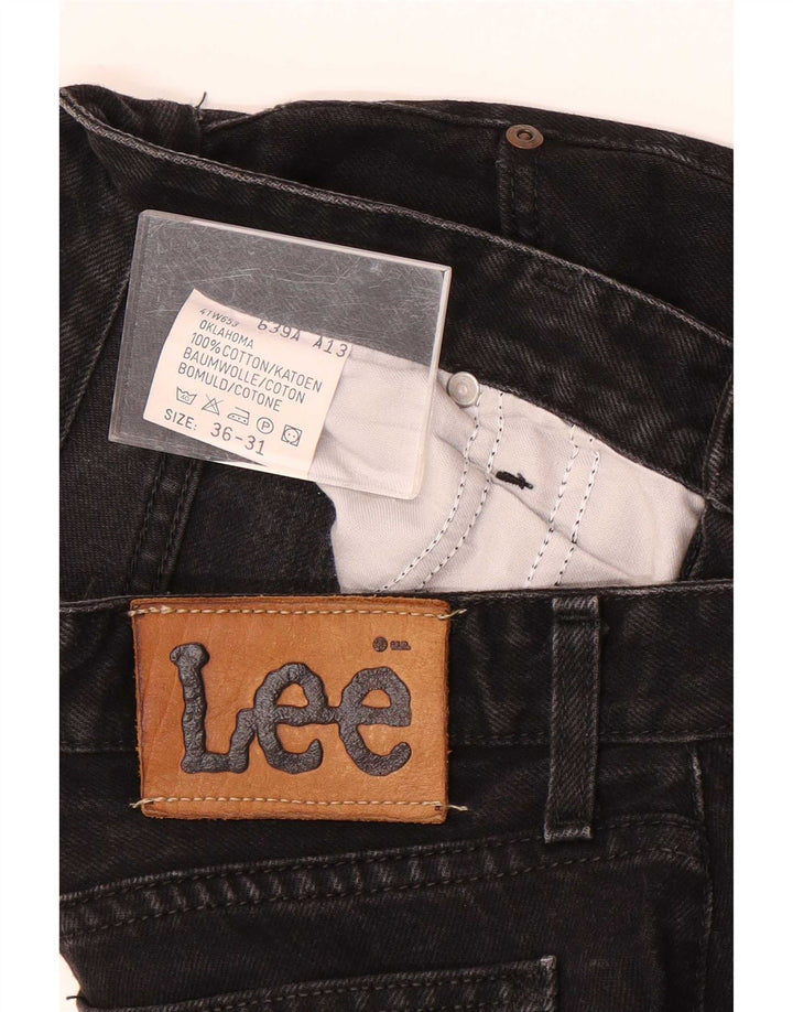 Lee Mens Tapered Jeans W36 L31 Μαύρο βαμβακερό