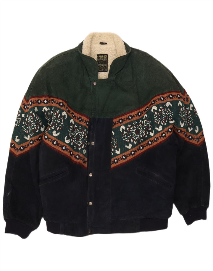 Cable Car Clothiers Ανδρικό μπουφάν Shearling UK 44 2XL Πολύχρωμο Fair Isle
