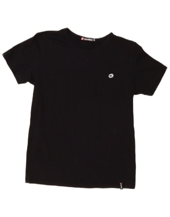 Γυναικείο γραφικό μπλουζάκι Lotto Top UK 10 Small μαύρο βαμβακερό