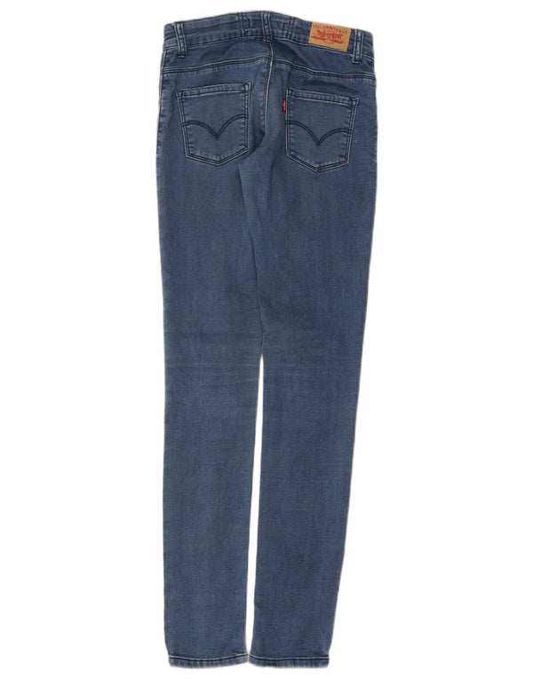 Levi's Girls 710 Super Skinny Jeans 13-14 ετών W26 L30 Μπλε βαμβακερό