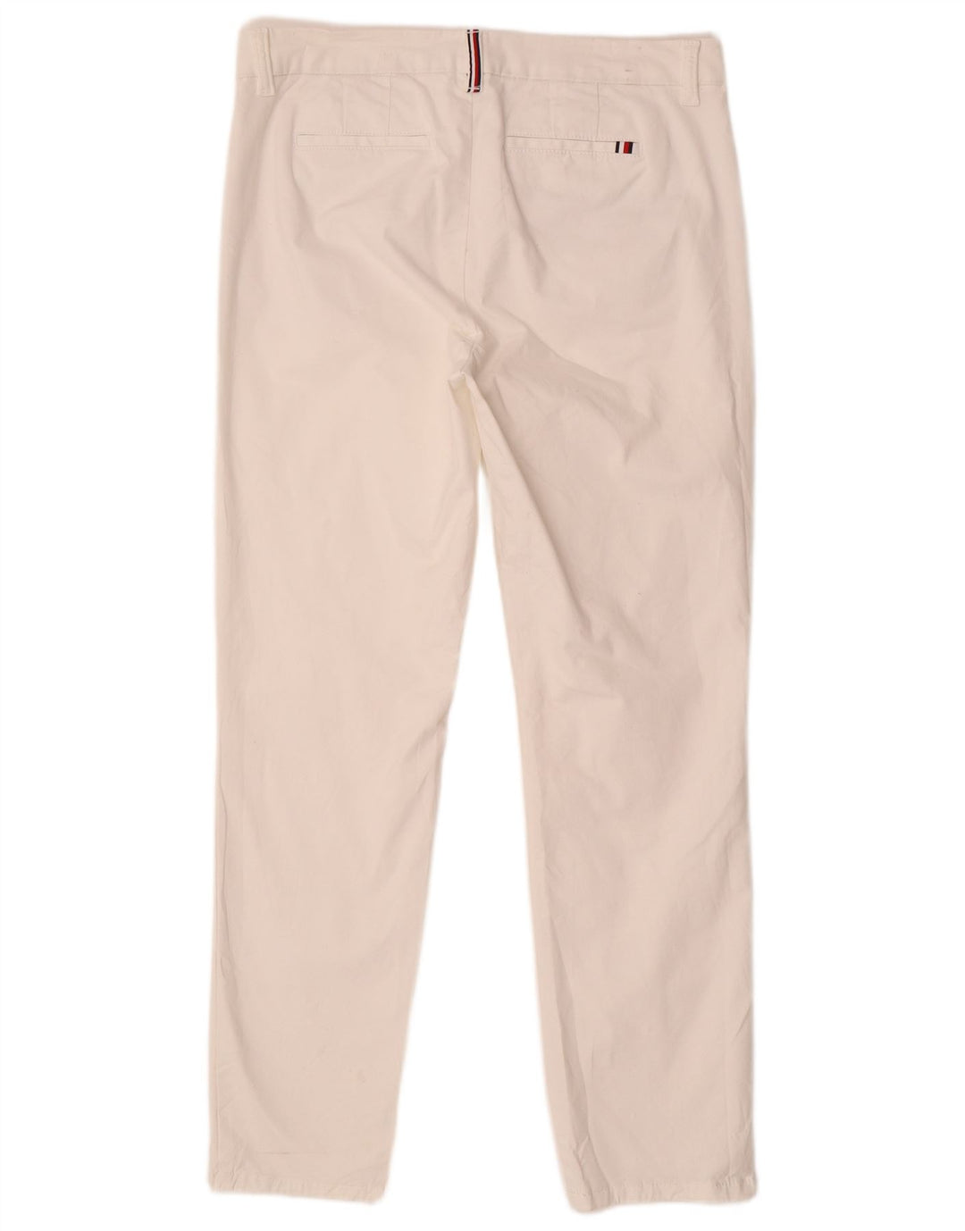 TOMMY HILFIGER Γυναικείο Slim παντελόνι Chino US 8 Medium W30 L29 Λευκό βαμβακερό