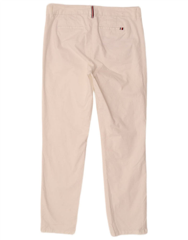 TOMMY HILFIGER Γυναικείο Slim παντελόνι Chino US 8 Medium W30 L29 Λευκό βαμβακερό