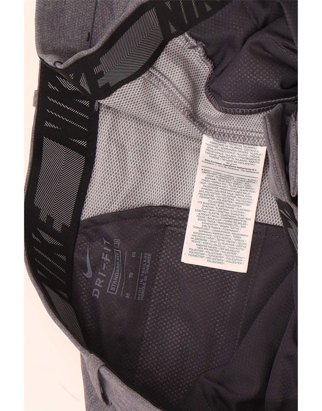 Ανδρικό σορτς Chino Nike Standard Fit W38 XL από γκρι πολυεστέρα