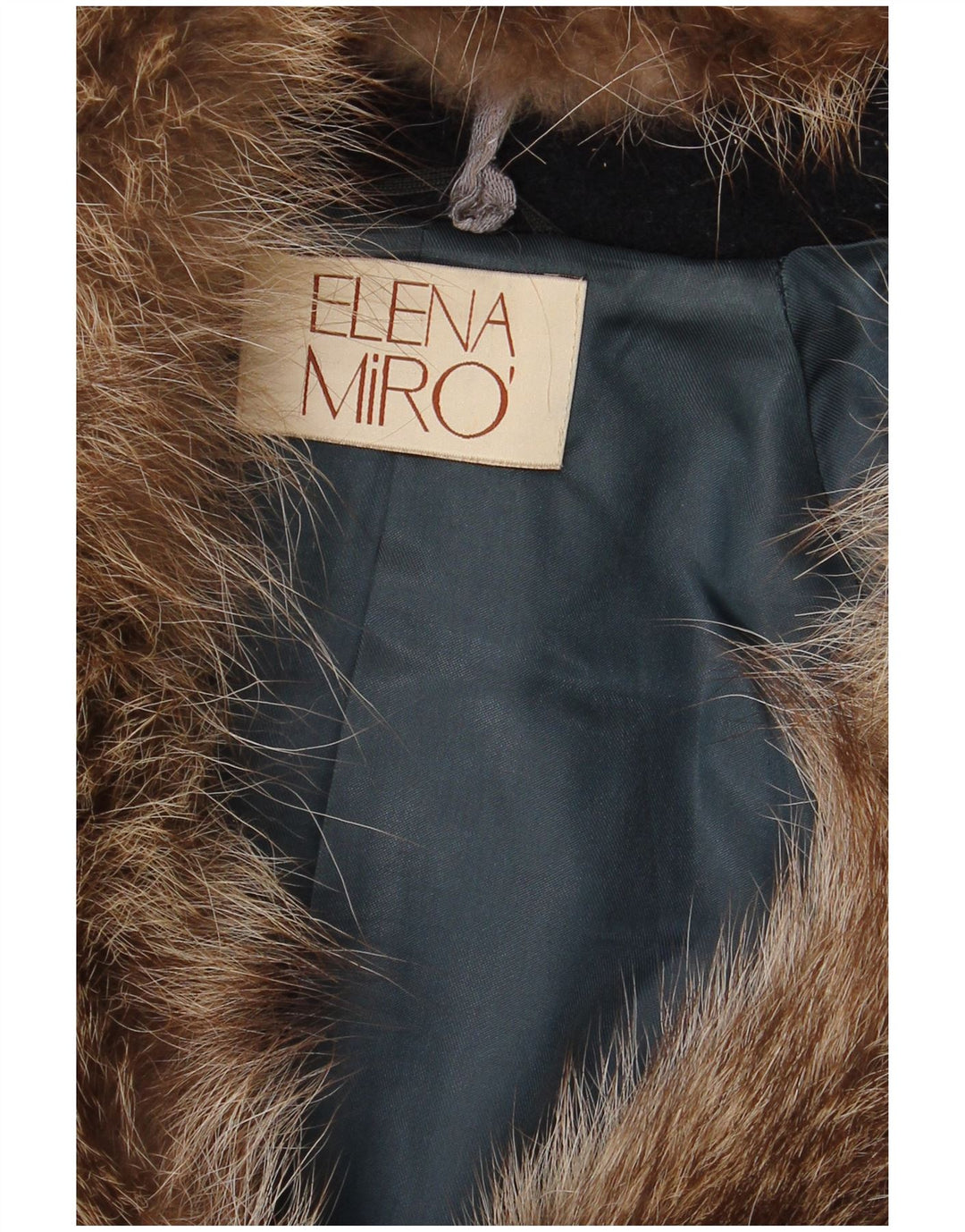 ELENA MIRO Γυναικείο Πανωφόρι UK 16 Large Navy Blue Virgin Wool