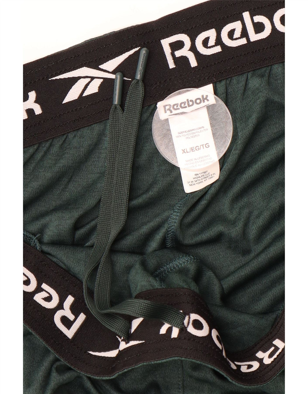 REEBOK Mens Sport Shorts XL Green Polyester