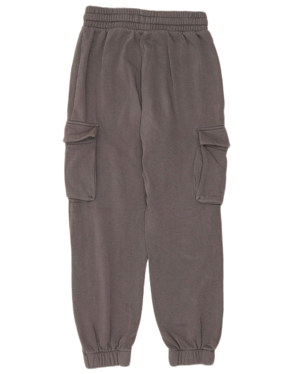 Zara Womens Cargo Tracksuit Trousers Joggers UK 8 Small  Grey Cotton