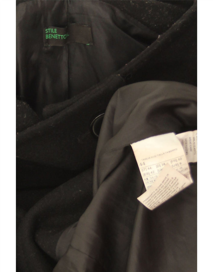 Γυναικείο Πανωφόρι Benetton IT 44 Μεσαίο Μαύρο Μαλλί