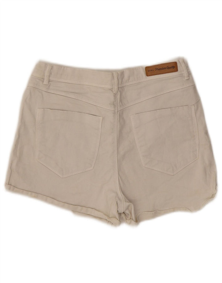 Zara Γυναικείο τζιν σορτς Trafaluc EU 38 Small W28 Λευκό