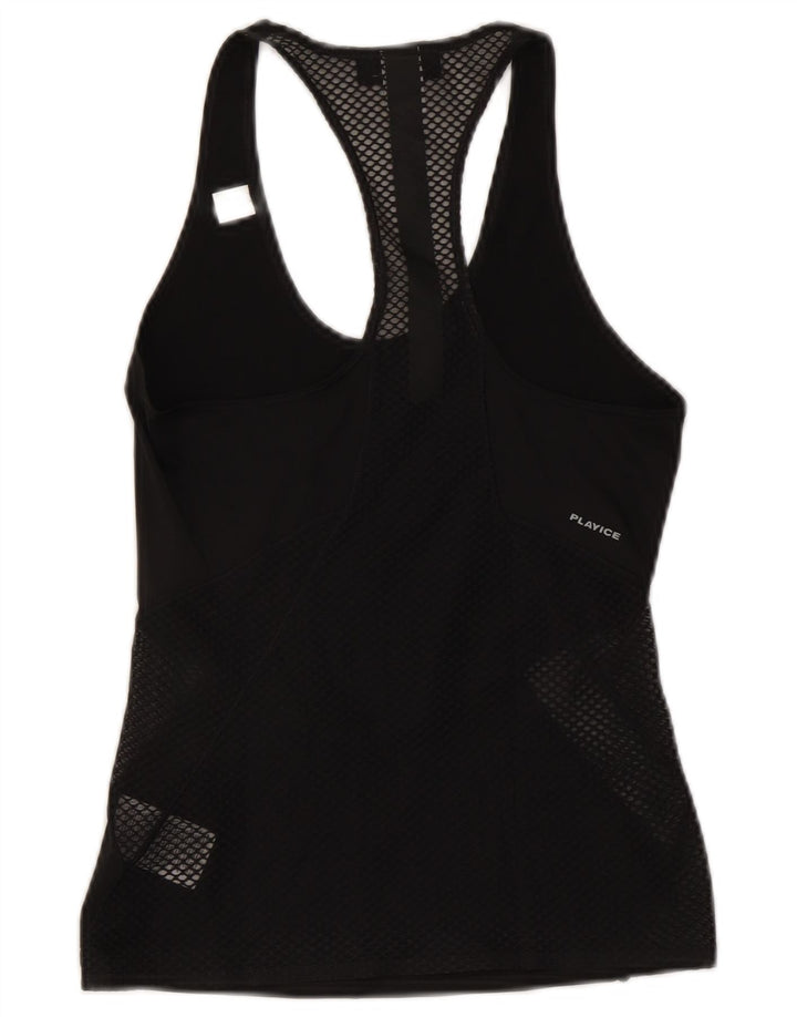Γυναικείο γιλέκο REEBOK τοπ UK 4 XS μαύρο πολυεστέρα