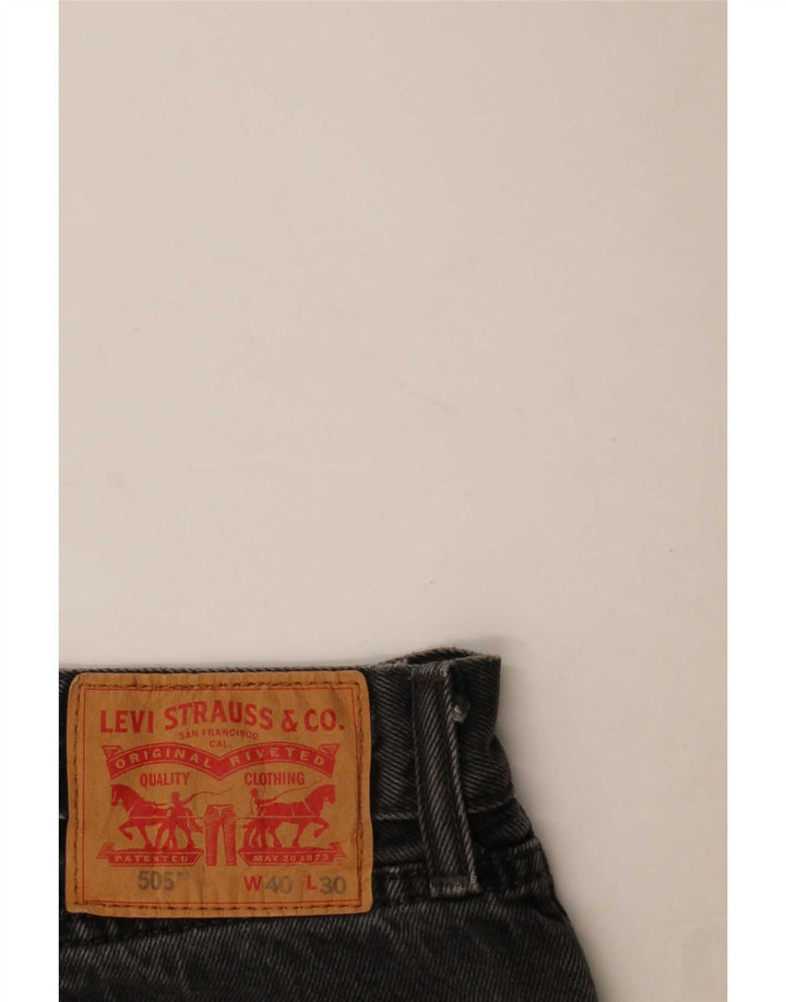 Γυναικείο Levi's 505 Straight Jeans W40 L26 Γκρι βαμβακερό