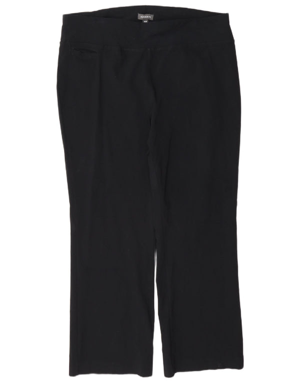 Marks & Spencer Γυναικείο Ψηλόμεσο Παντελόνι UK 20 2XL W42 L29 Μαύρο