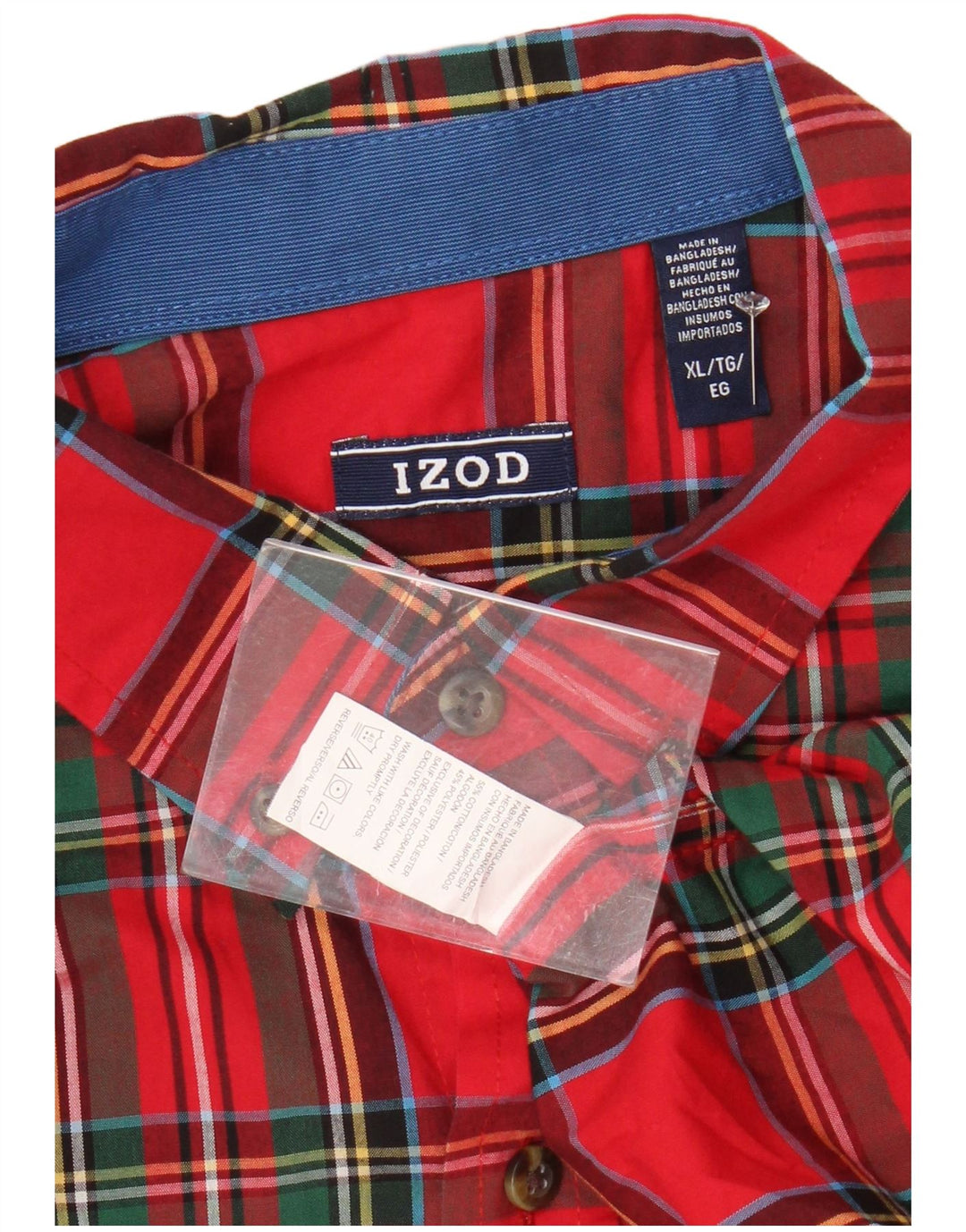 Ανδρικό πουκάμισο IZOD XL Red Check Cotton