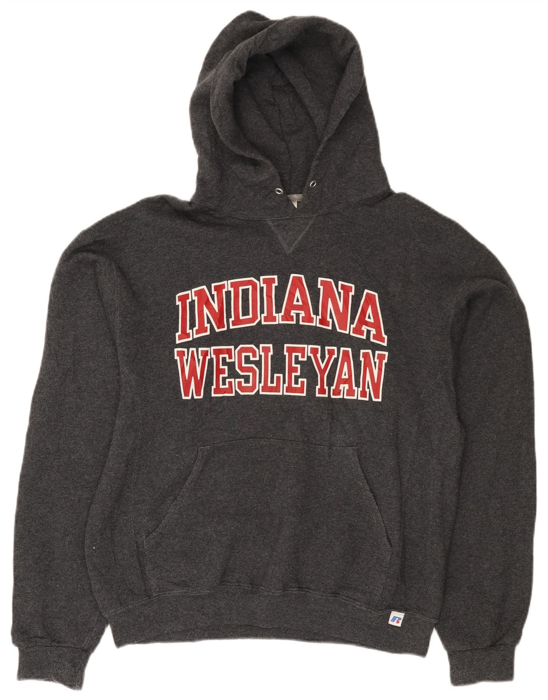 RUSSELL ATHLETIC Ανδρικά Indiana Wesleyan Graphic Hoodie Jumper Medium Grey