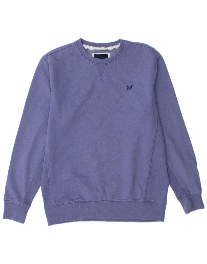 CREW CLOTHING Ανδρικό φούτερ Jumper Μεσαίο Μωβ Βαμβακερό