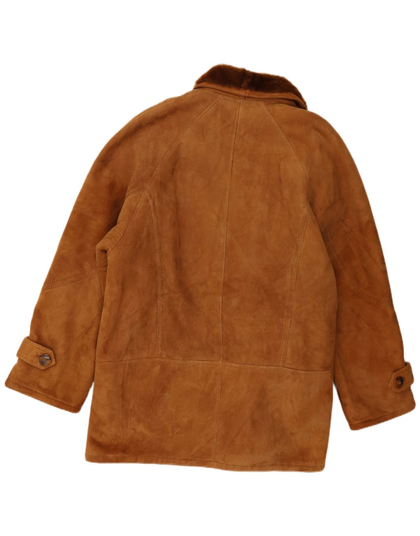 Vintage Ανδρικό Shearling Jacket IT 54 2XL Καφέ