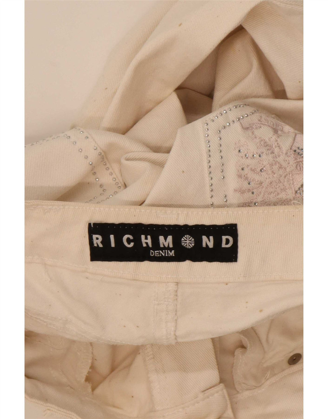 Γυναικείο ίσιο τζιν Richmond W29 L33 Λευκό βαμβακερό