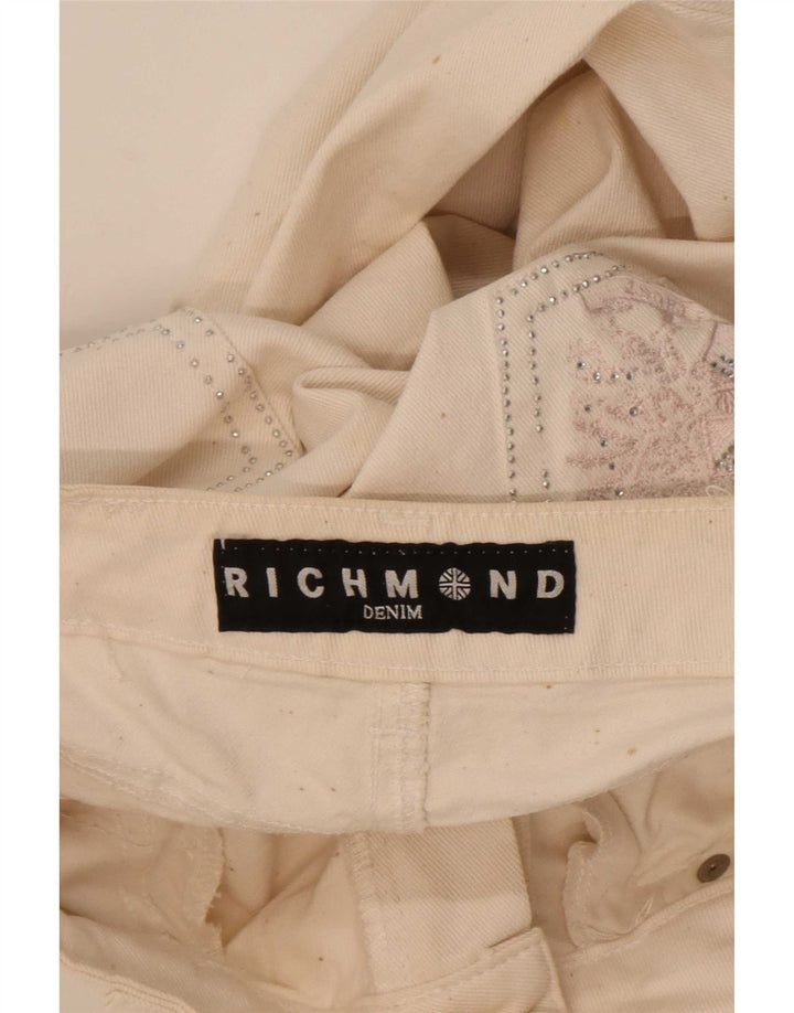 Γυναικείο ίσιο τζιν Richmond W29 L33 Λευκό βαμβακερό