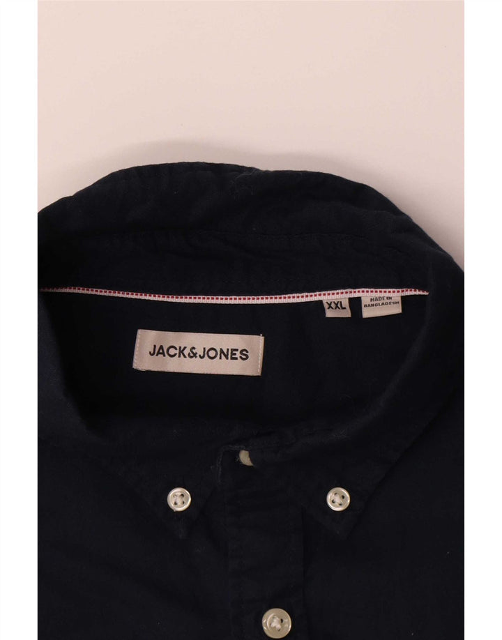 Ανδρικό πουκάμισο Jack & Jones 2XL Navy Blue Cotton