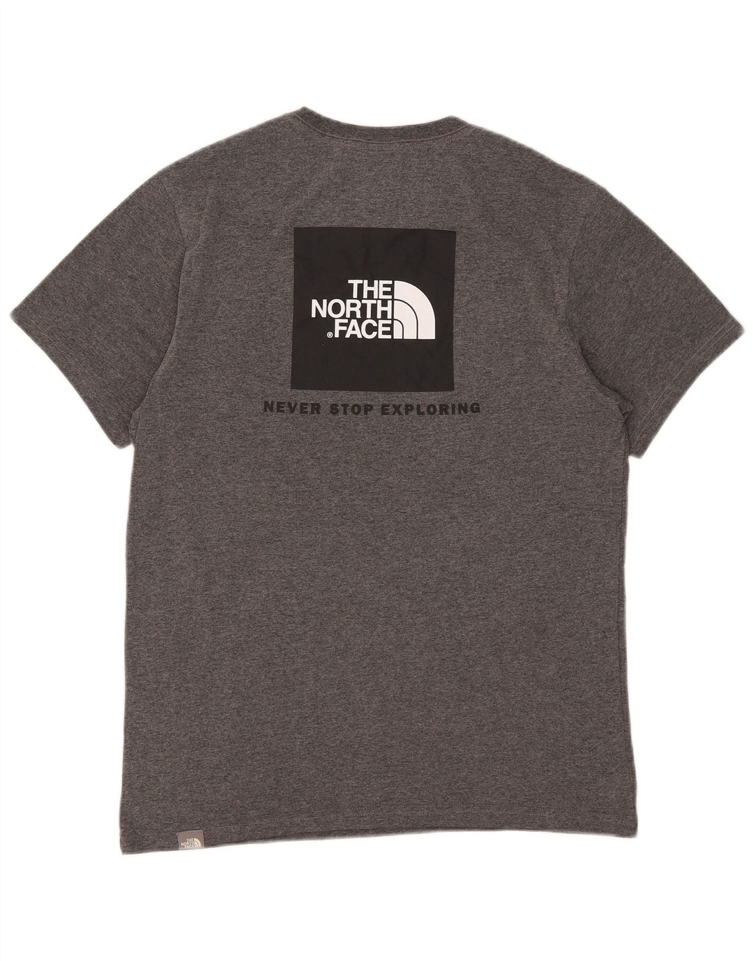 The North Face Ανδρικό γραφικό T-Shirt Top Μικρό γκρι βαμβακερό