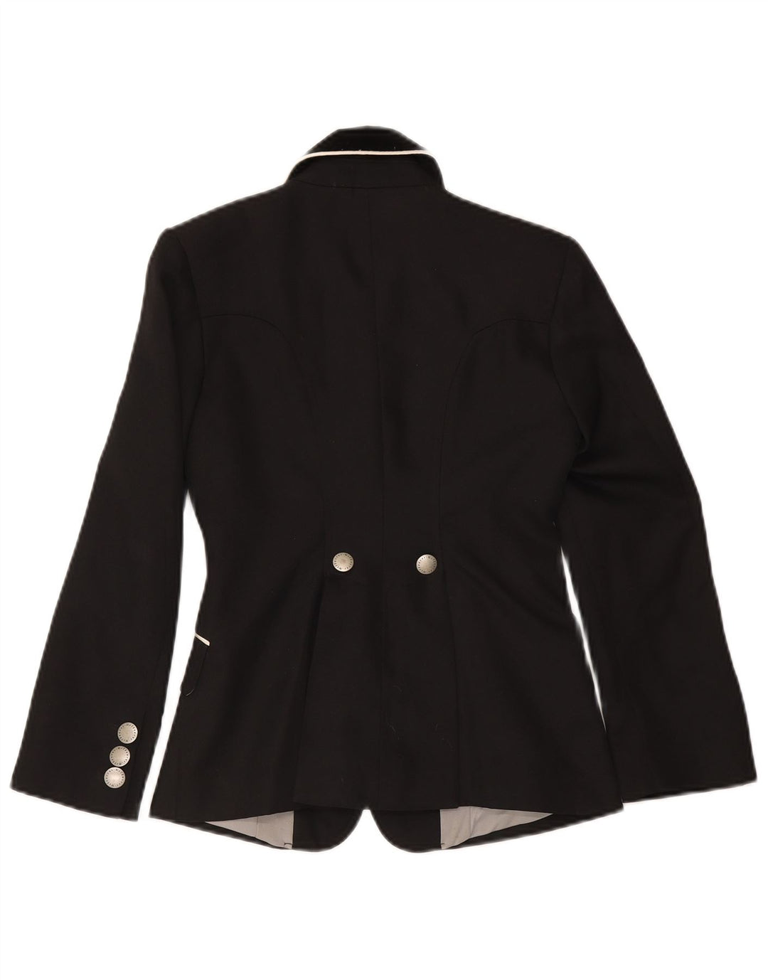 Pfiff Girls 3 Button Blazer Jacket 10-11 Years Black Polyester