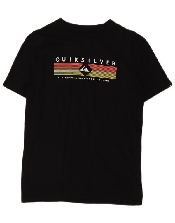 Ανδρικό γραφικό μπλουζάκι Quiksilver Regular Fit Top XS Μαύρο βαμβακερό