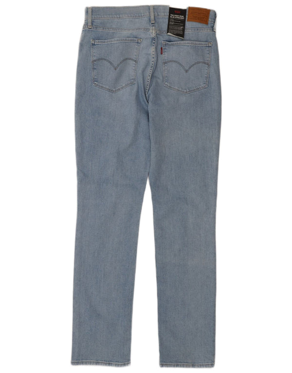 Levi's Womens 724 Distressed ψηλό ίσιο τζιν W30 L32 μπλε βαμβακερό