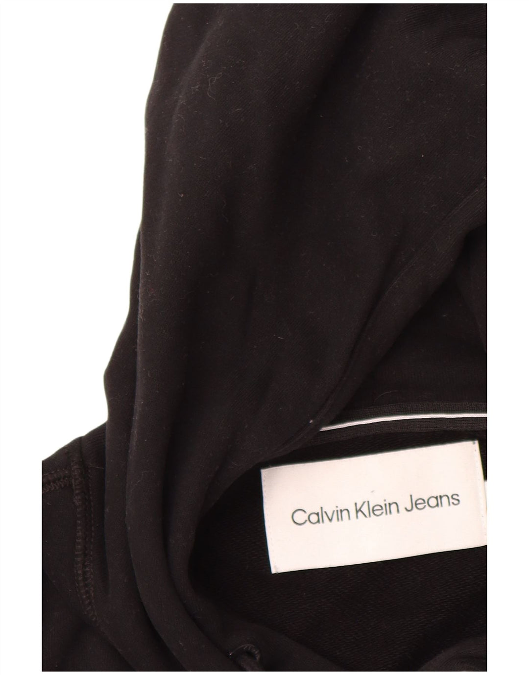 CALVIN KLEIN JEANS Ανδρικό γραφικό μπλουζάκι με κουκούλα, μεσαίο μαύρο βαμβακερό
