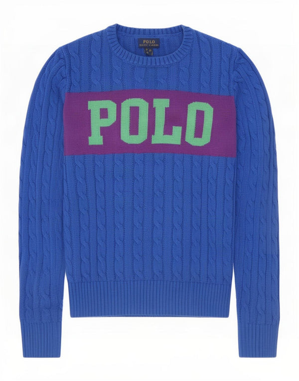 Polo Ralph Lauren Boys Boat Neck Jumper πουλόβερ 15-16 ετών XL Μπλε