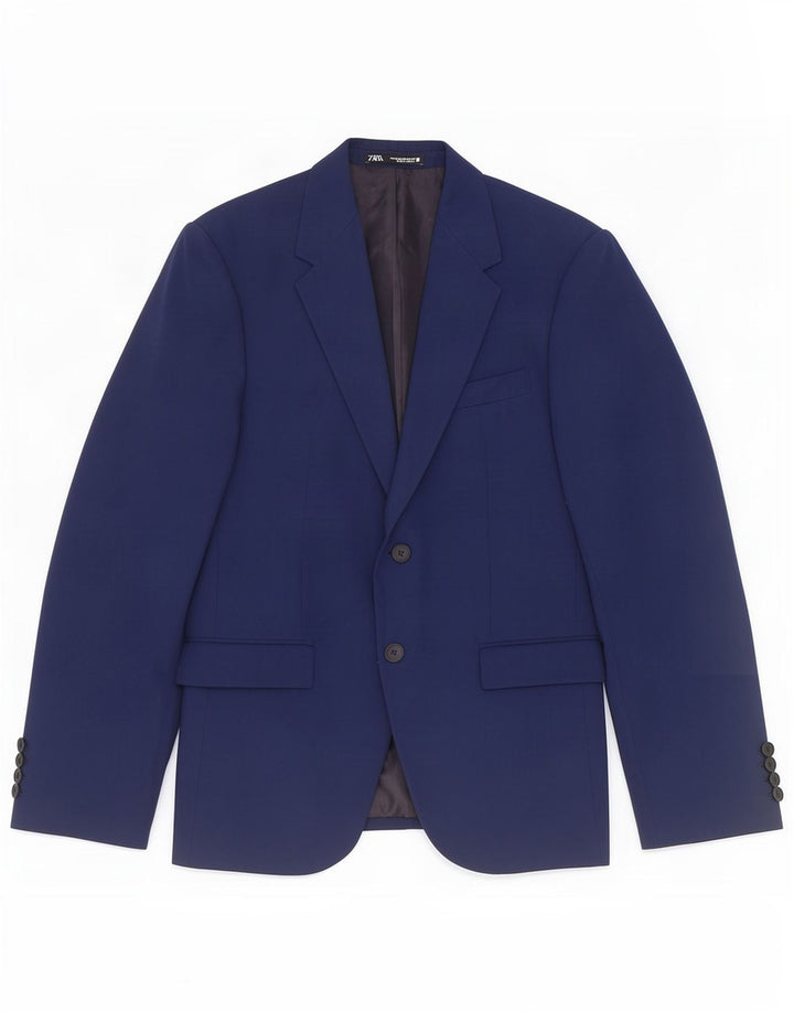 Zara Ανδρικό μπλέιζερ με 2 κουμπιά μπουφάν EU 48 Medium Navy Blue