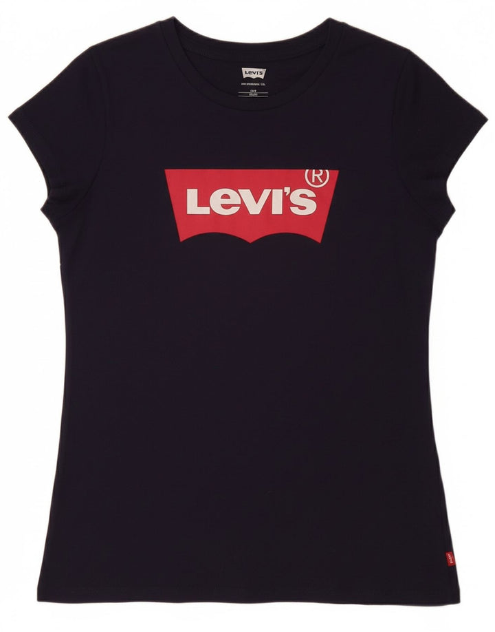 Γραφικό μπλουζάκι LEVI'S για κορίτσια 15-16 ετών, μπλε βαμβακερό