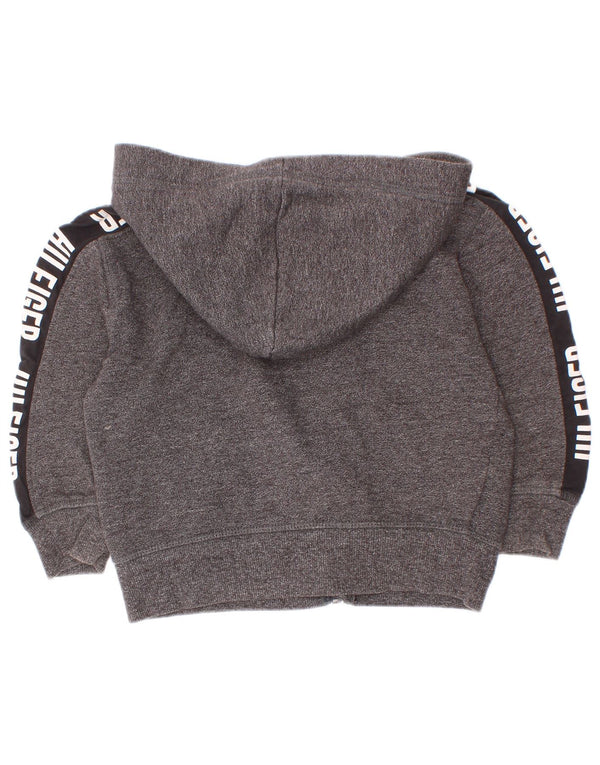 Tommy Hilfiger Boys Graphic Zip Hoodie πουλόβερ 2-3 ετών Γκρι Colourblock