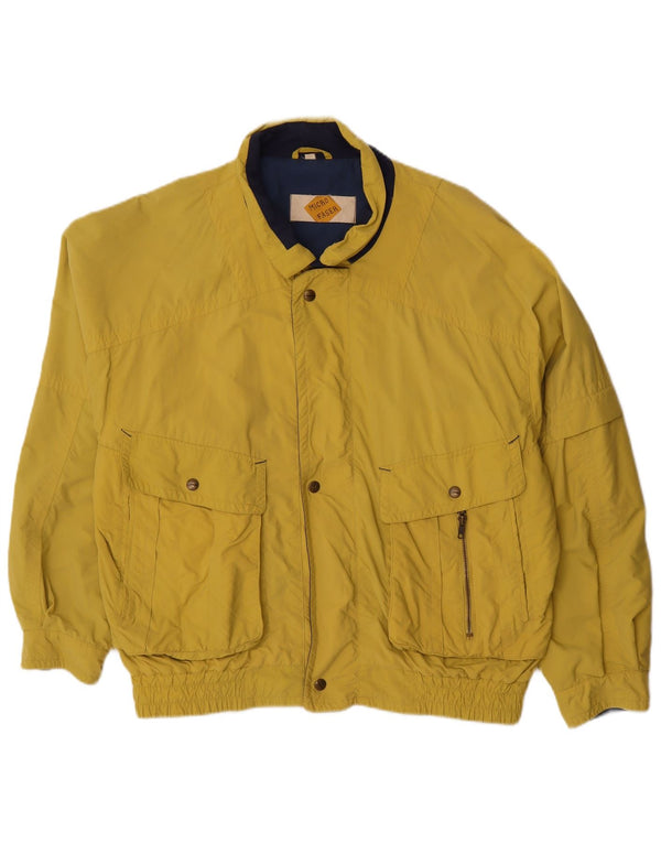 Vintage Ανδρικό Bomber Jacket IT 50 Large Yellow
