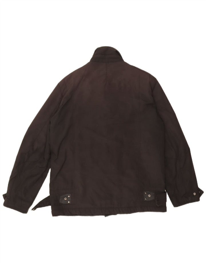 Ivy Oxford Mens Utility Jacket IT 48 Medium Black Polyester