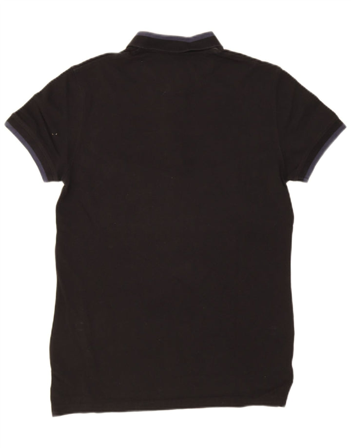 Massimo Dutti Ανδρικό πουκάμισο Polo Casual Fit Μεσαίο Μαύρο