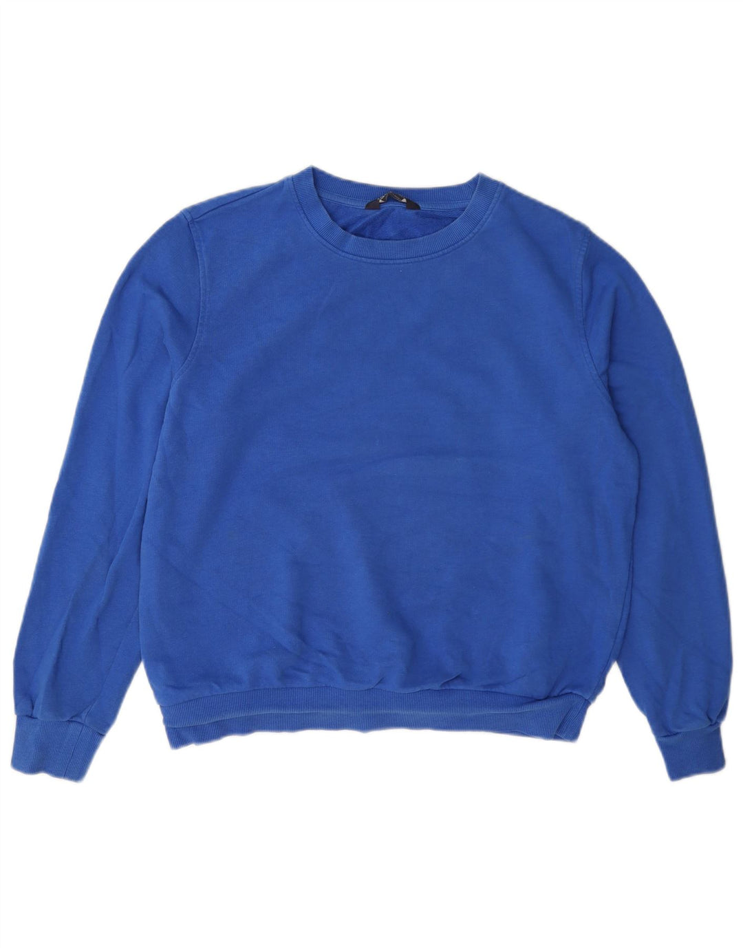 Marks & Spencer Γυναικεία Φούτερ Jumper UK 12 Medium Blue Cotton