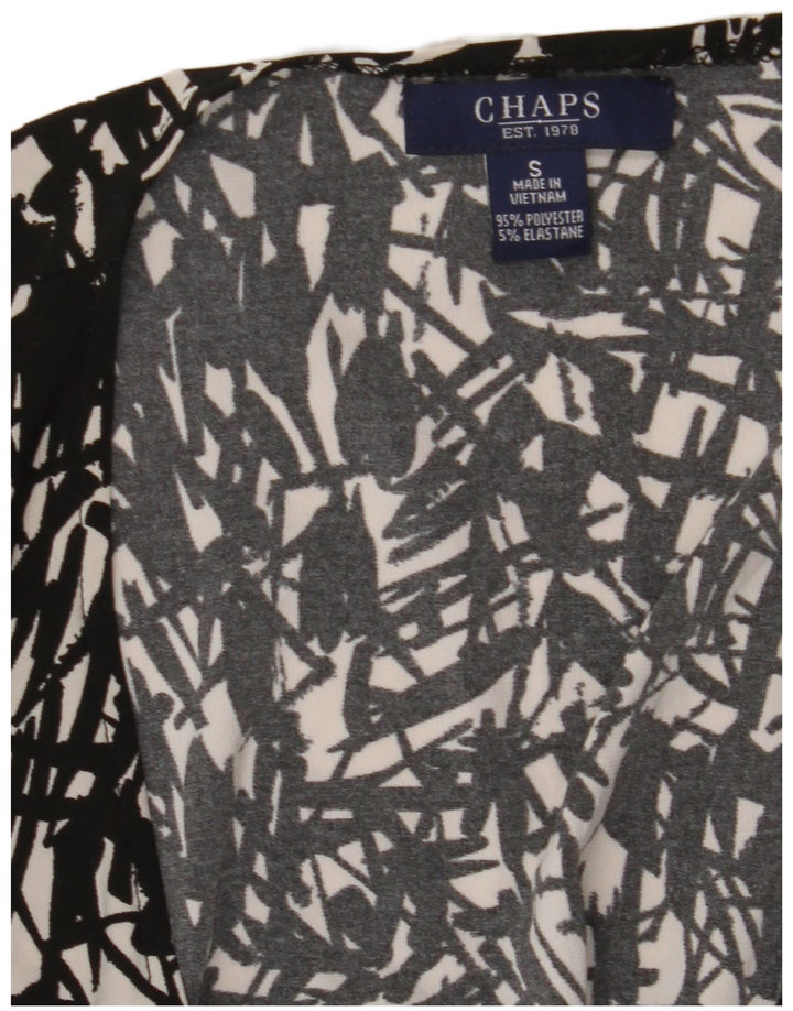 CHAPS Γυναικείο Maxi Φόρεμα UK 10 Μικρό μαύρο γεωμετρικό πολυεστέρα