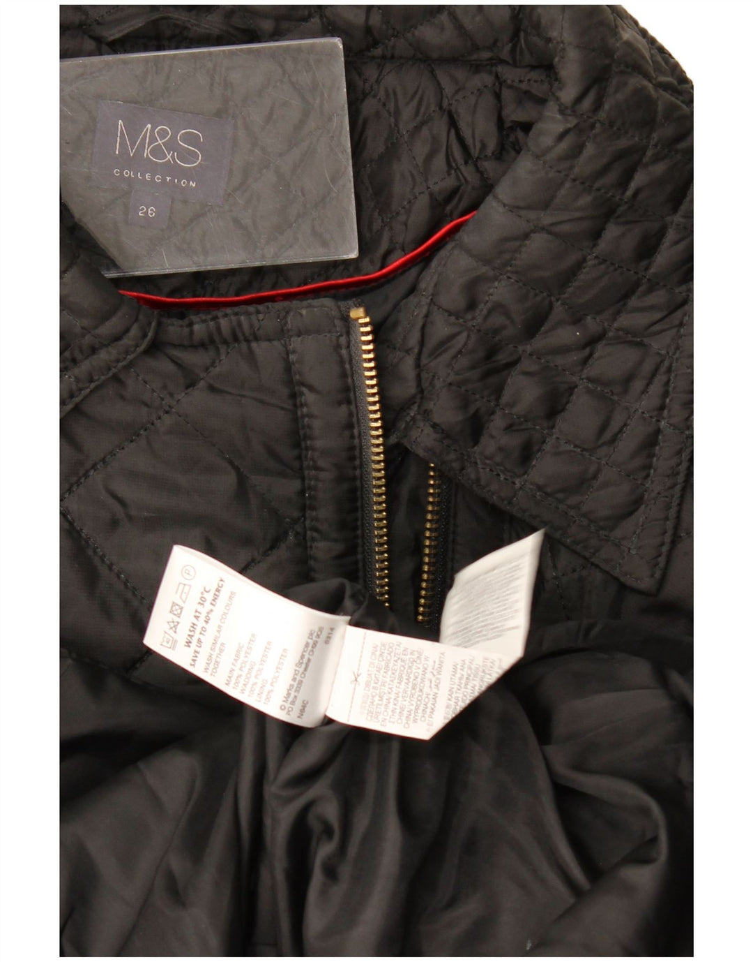 Marks & Spencer Γυναικείο Καπιτονέ μπουφάν UK 26 XL Μαύρο Πολυεστέρας