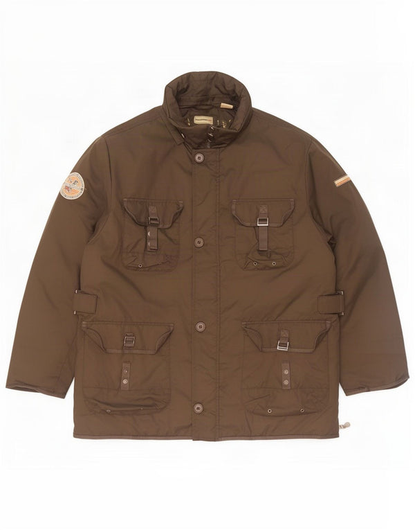 Nangaparbat Ανδρικό Βοηθητικό μπουφάν UK 42/44 XL καφέ πολυαμίδιο