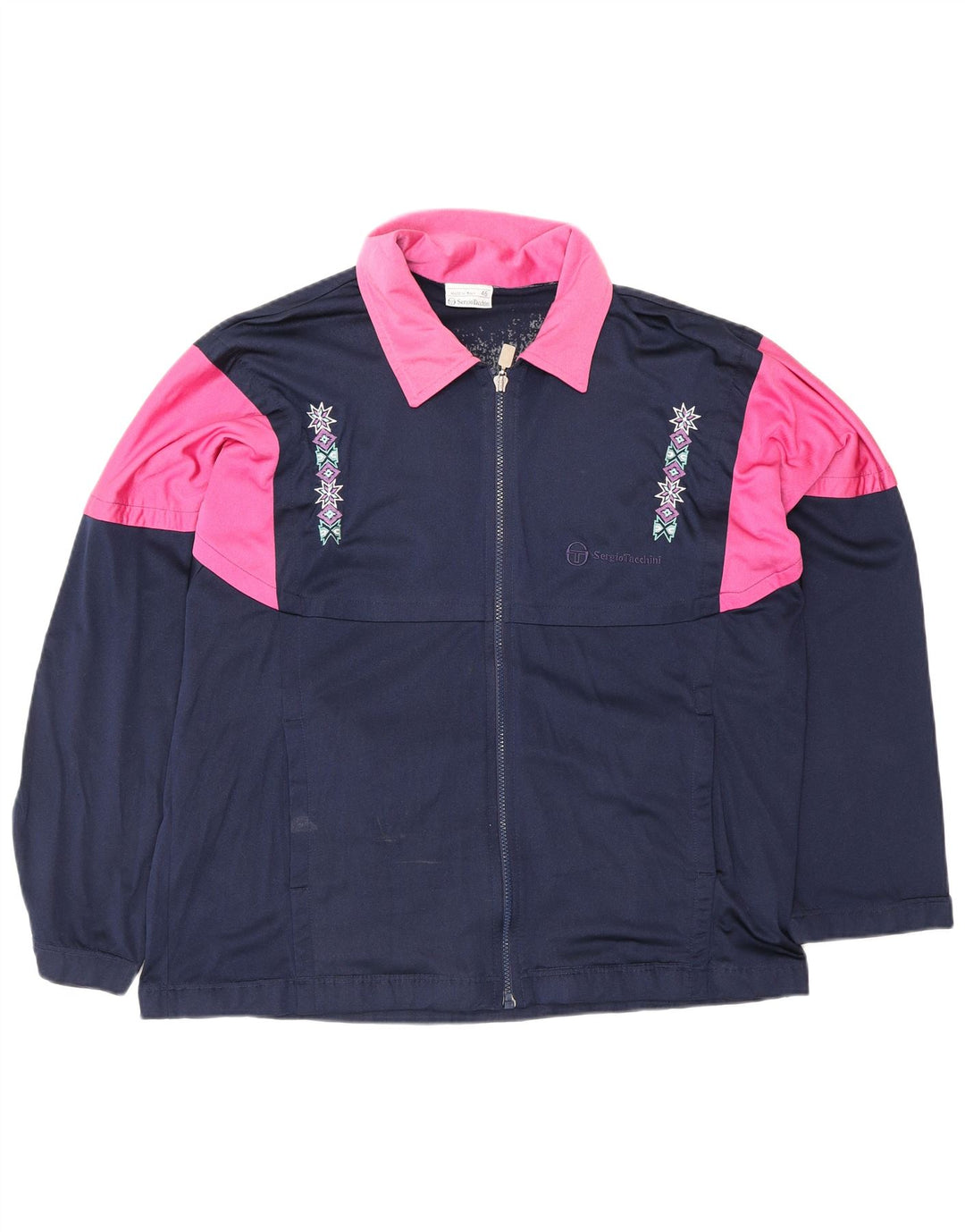 SERGIO TACCHINI Ανδρική φόρμα γυμναστικής γραφική φόρμα μπουφάν Small Navy Blue