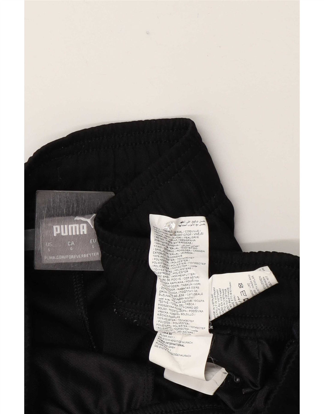 Ανδρική αθλητική φόρμα Puma Παντελόνι μεγάλο μαύρο πολυεστέρα