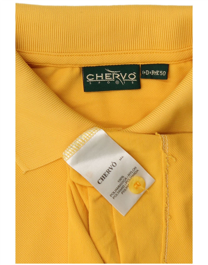Ανδρικό μπλουζάκι πόλο Chervo IT 50 Medium Yellow Polyamide