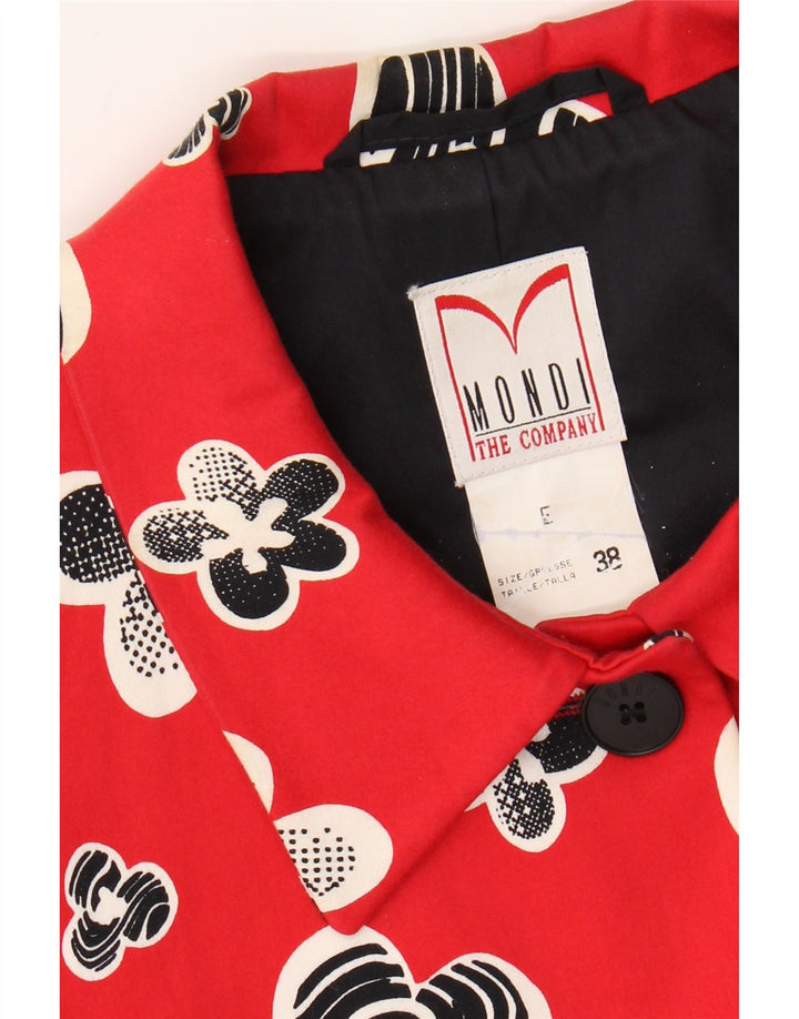 Ανδρικό σακάκι μπλέιζερ με 4 κουμπιά Mondi EU 38 Μεσαίο κόκκινο φλοράλ