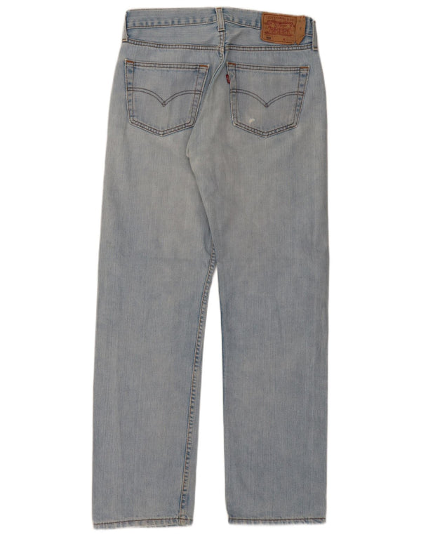 Levi's Mens 501 Straight Jeans W33 L32 Blue Cotton