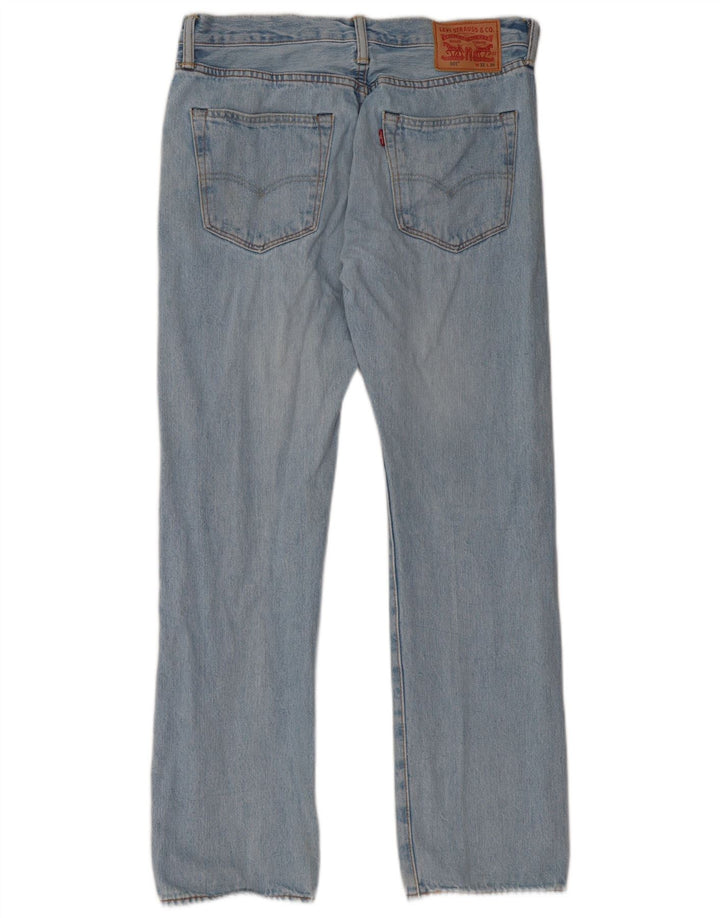 Levi's Mens 501 Straight Jeans W32 L30 Blue Cotton