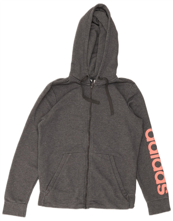 Ανδρικό πουλόβερ με κουκούλα με φερμουάρ Adidas Small Grey