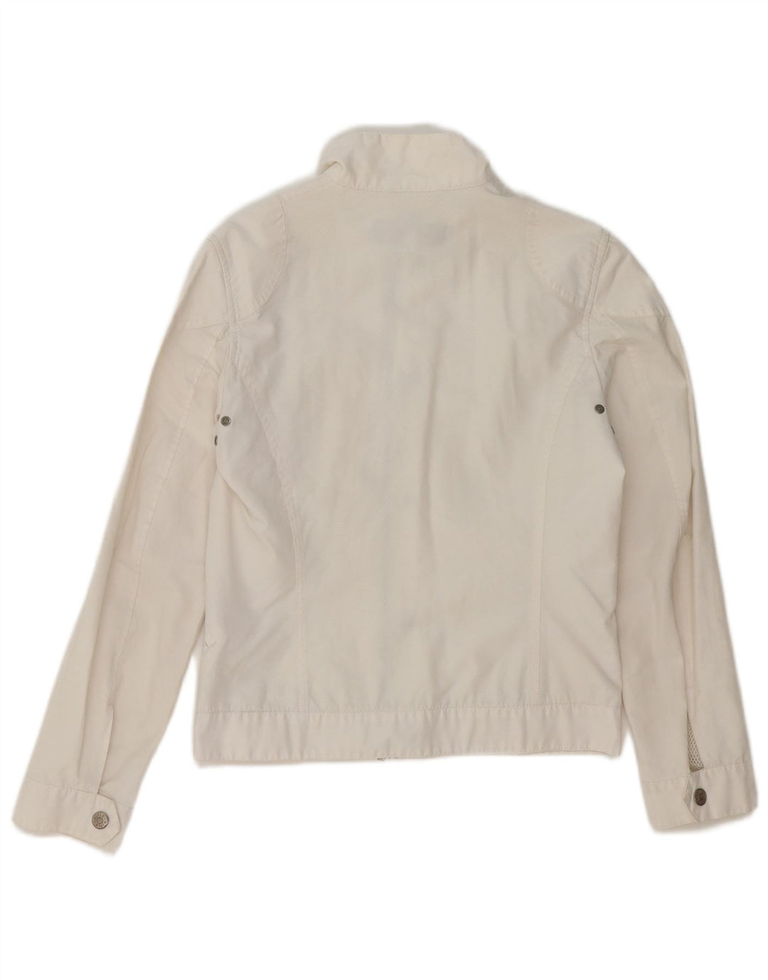 Rifle Womens Heritage Utility Jacket UK 12 Μεσαίο Λευκό Βαμβακερό