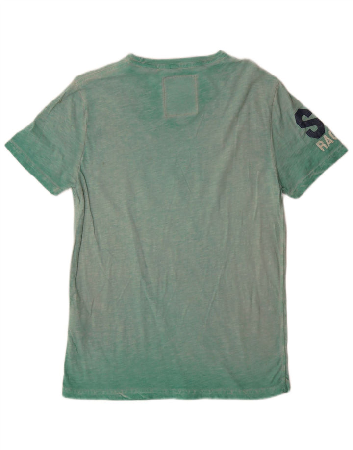 Ανδρικό γραφικό T-Shirt Superdry Top Μεσαίο πράσινο βαμβακερό