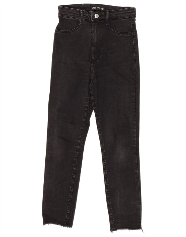 ZARA Womens Slim Jeans EU 34 2XS W24 L23 Black