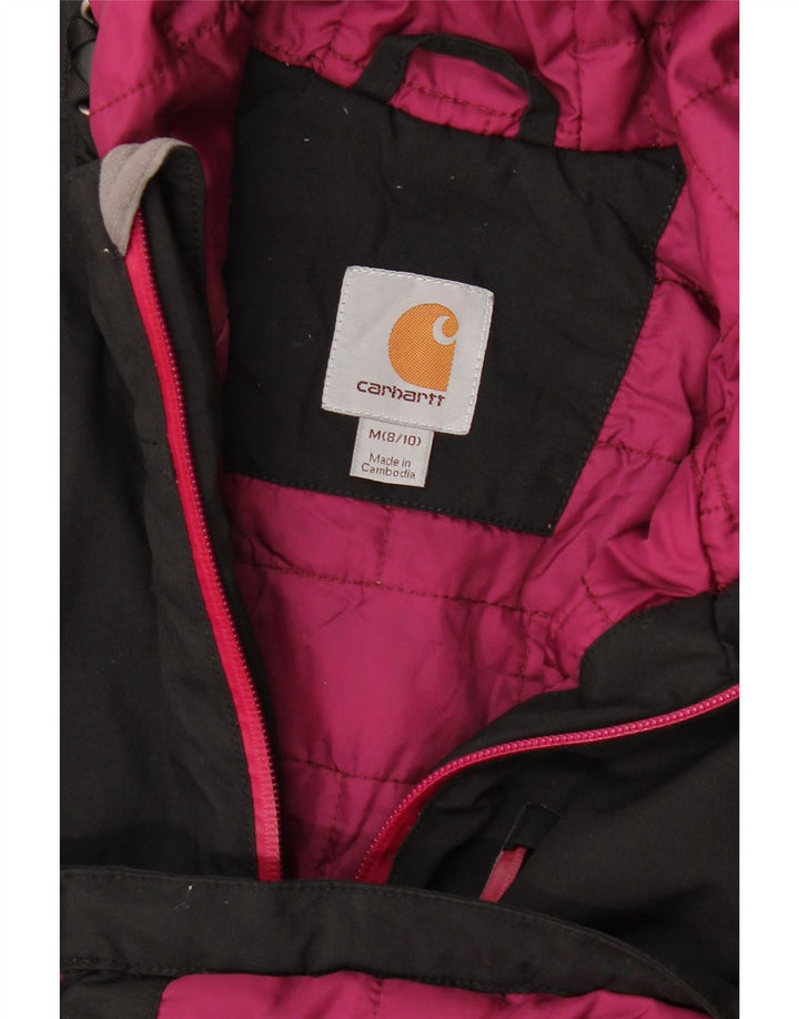 Carhartt Γυναικείο Μπουφάν με κουκούλα αντιανεμικό US 8/10 Μεσαίο μαύρο πολυεστέρα