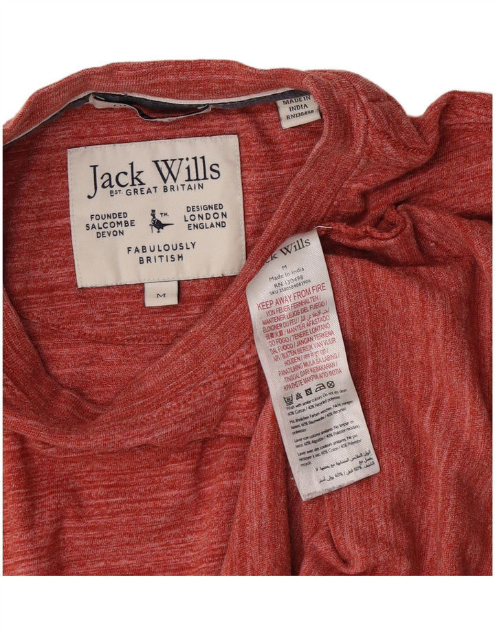 Ανδρικό T-Shirt Jack Wills Top Βαμβακερό μεσαίο καφέ ριγέ